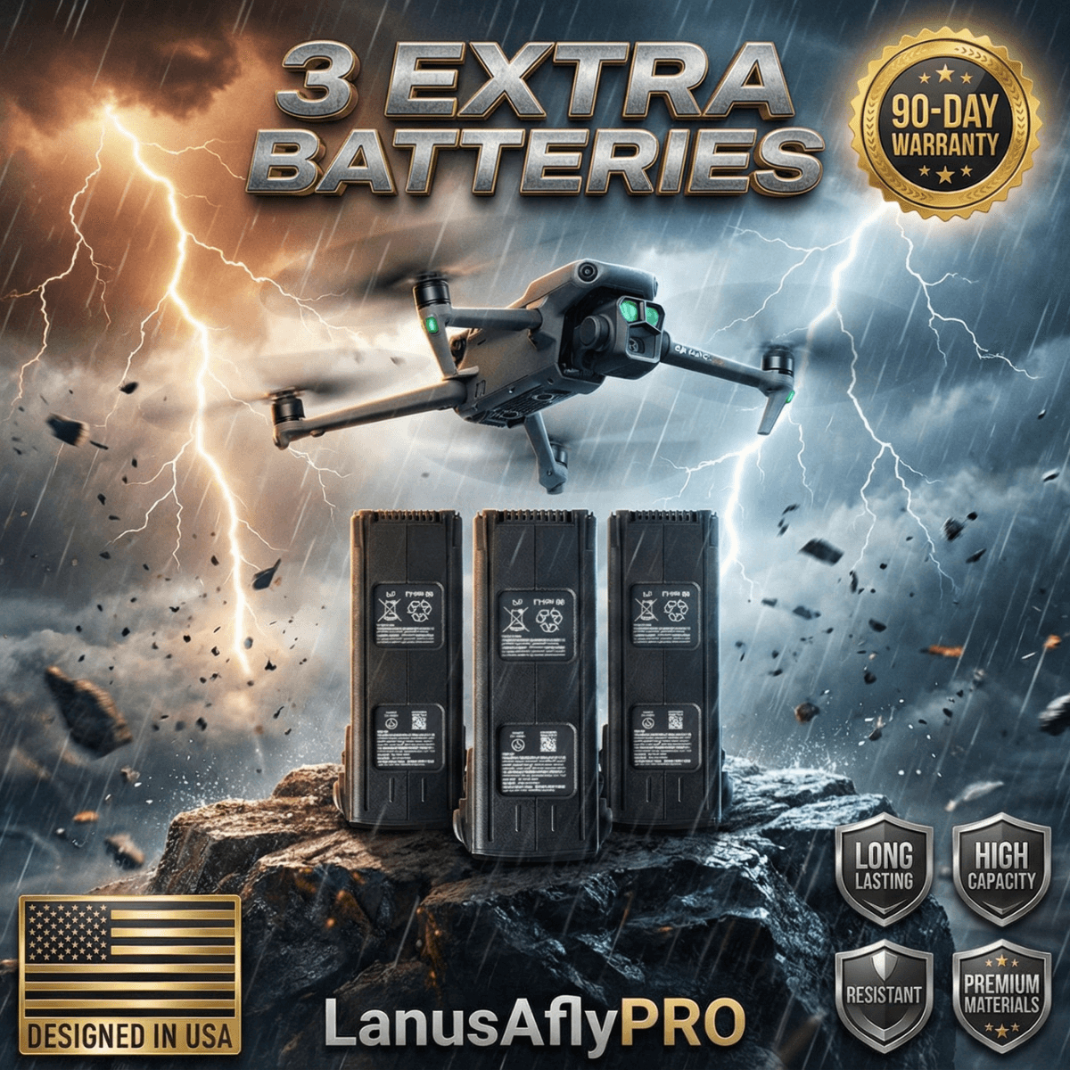 AflyPRO® DRONE BATTERY (3 units)