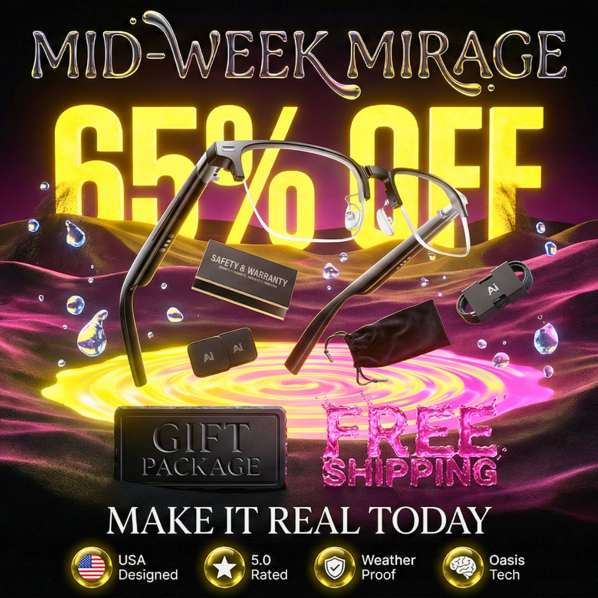 NeosVisionAI™ AI-Powered Adaptive Glasses