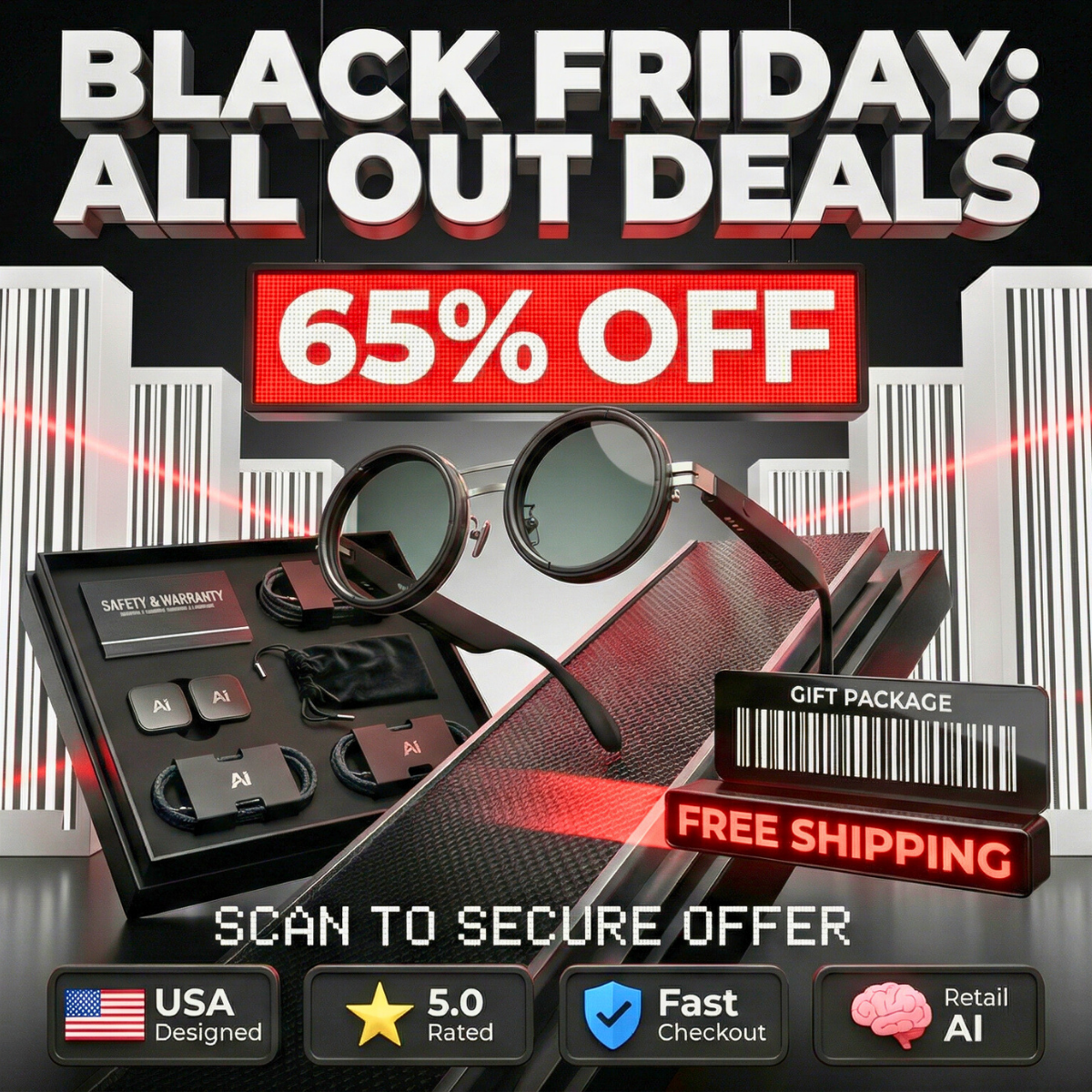 9 Levels of Personalized Light – NeosVision AI™ AI Polarized Glasses