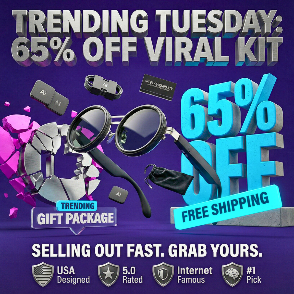 9 Levels of Personalized Light – NeosVision AI™ AI Polarized Glasses