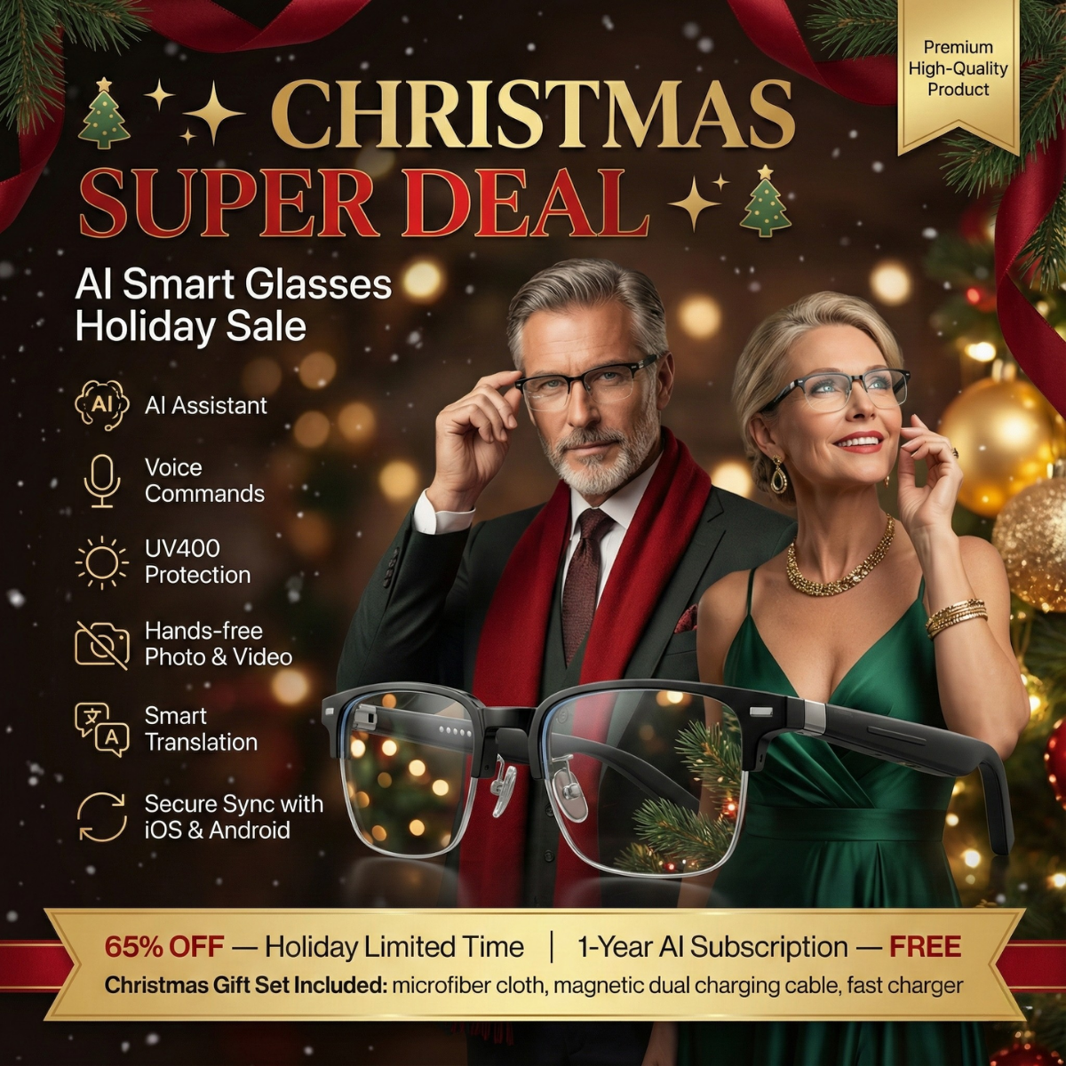 NeosVisionAI™ AI-Powered Adaptive Glasses