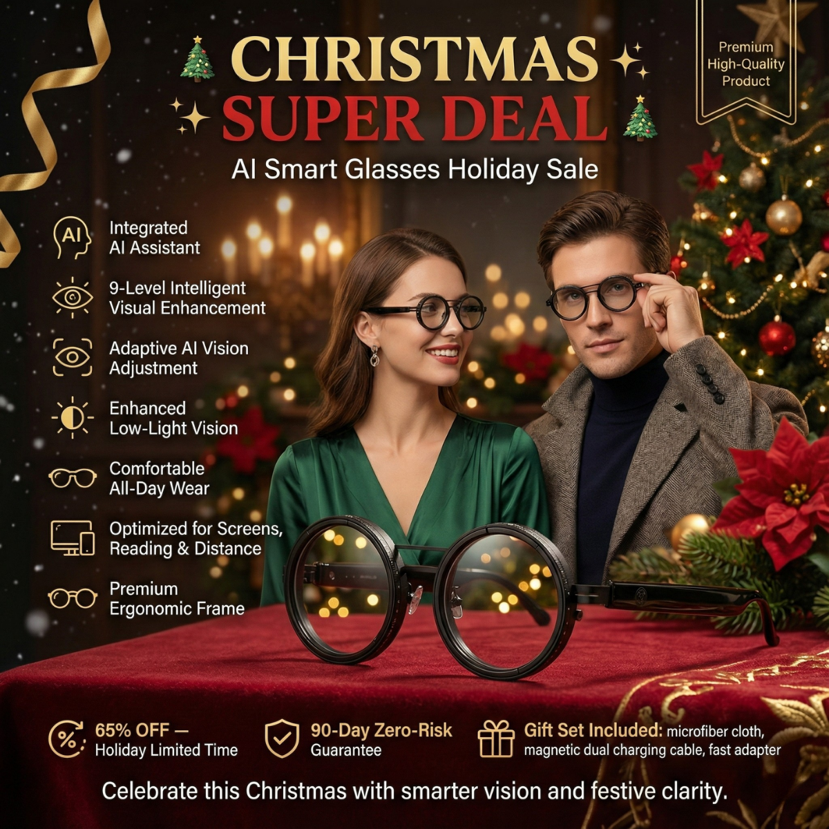 9 Levels of Personalized Light – NeosVision AI™ AI Polarized Glasses