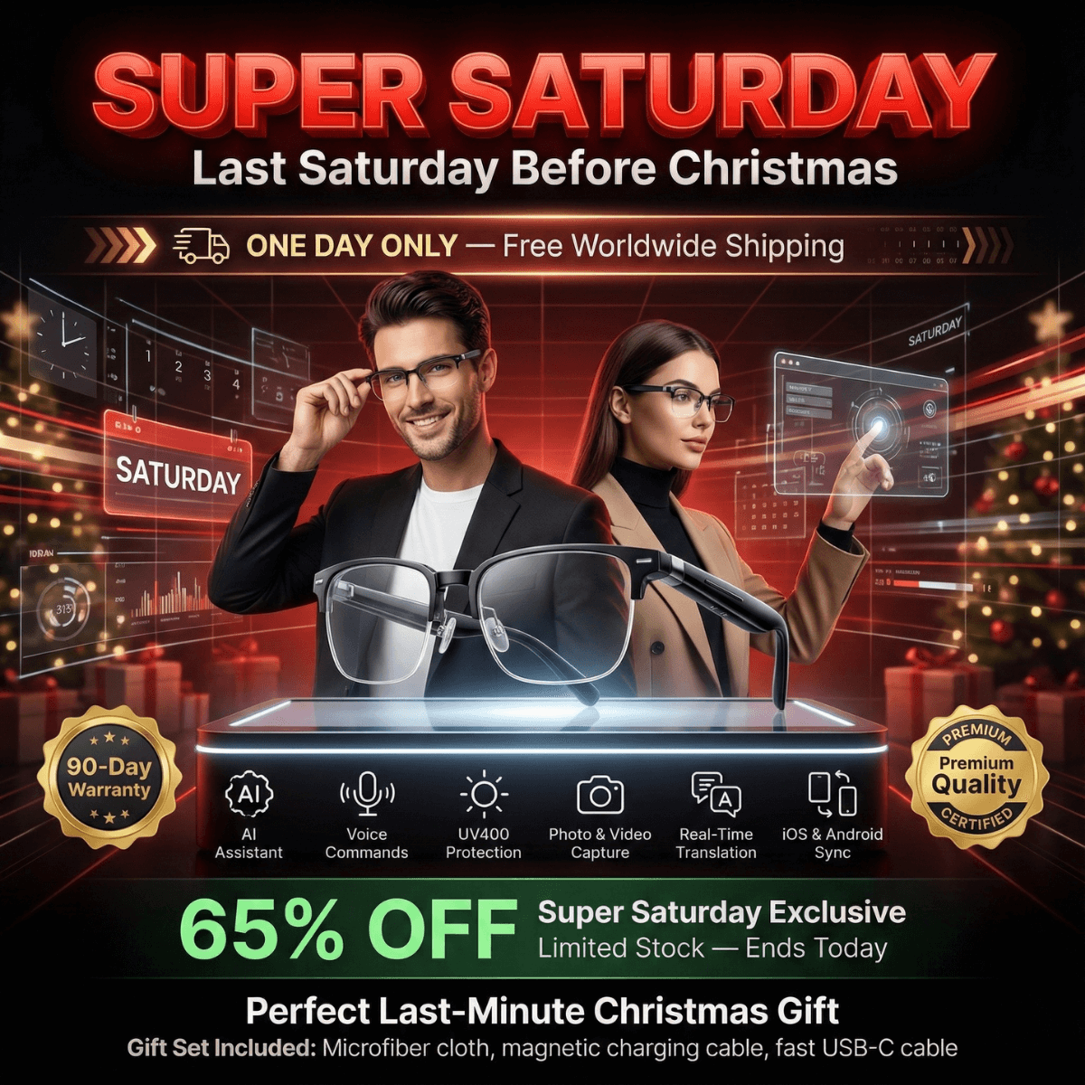 NeosVisionAI™ AI-Powered Adaptive Glasses