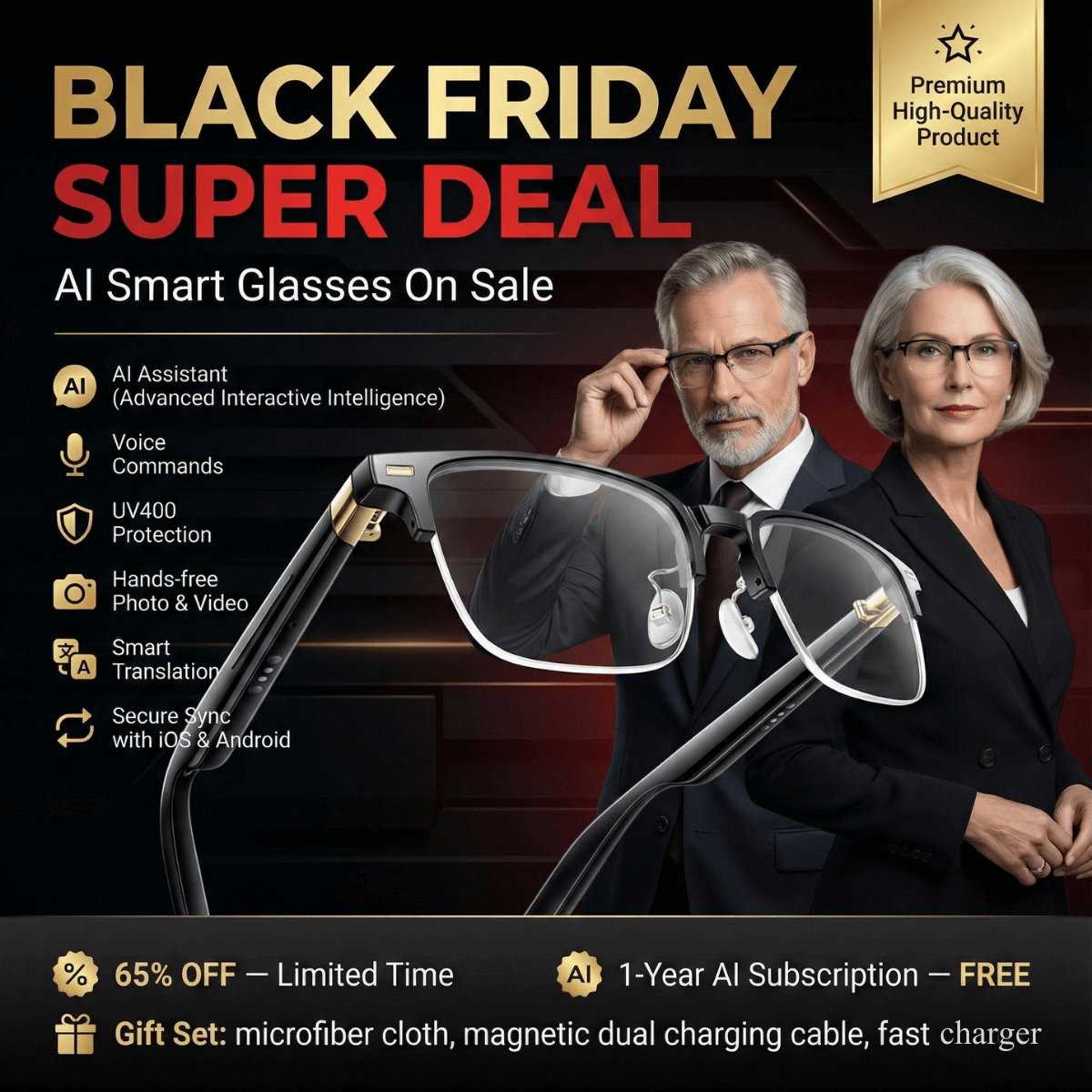 NeosVisionAI™ AI-Powered Adaptive Glasses