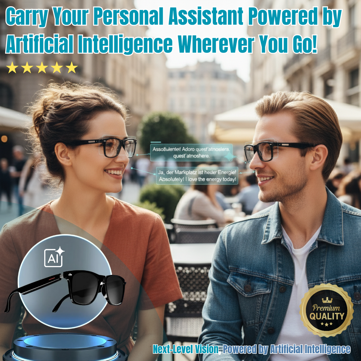 NeosVisionAI™ AI-Powered Adaptive Glasses