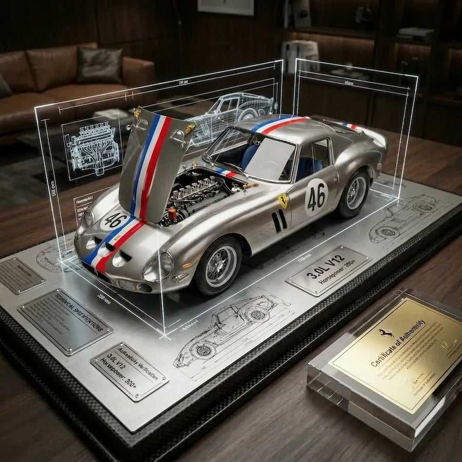 Exclusive Silver Ferrari 250 GTO Masterpiece