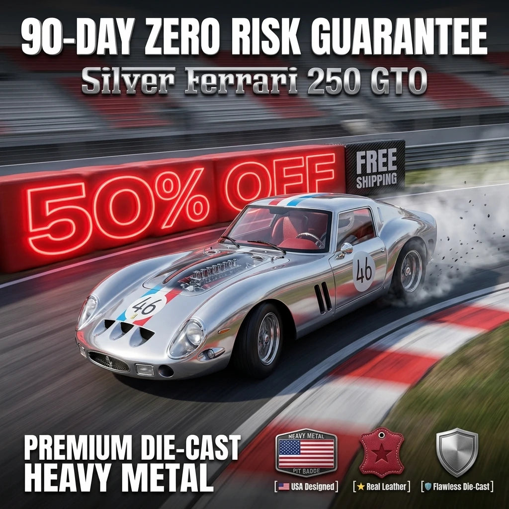 Exclusive Silver Ferrari 250 GTO Masterpiece